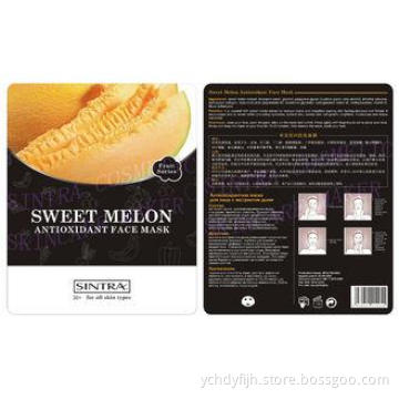 Women Glossy Moisturizing Facial Mask , Sweet Melon Antioxi
